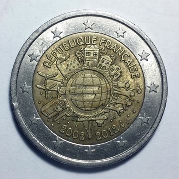 Francja 2012 2 euro, KM#1846