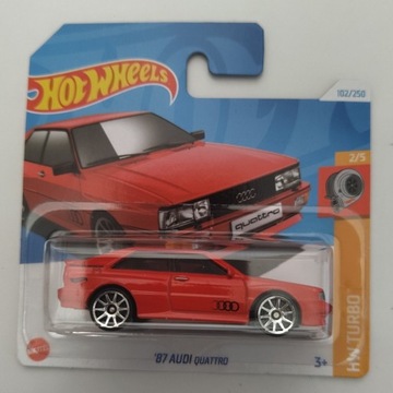 '87 Audi Quattro Hot Wheels czerwone 102/250 2024