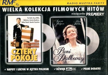 DWA FILMY DVD CZTERY POKOJE .PANI DALLOWAY