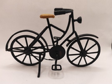 Rower metalowy metaloplastyka miniatura model unikat kolekcja czarny 
