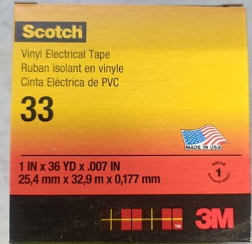 Taśma elektroizolacyjna Scotch 33, PVC, 25mm x 33m