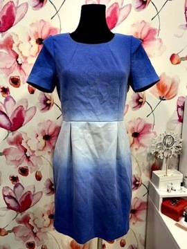 monki sukienka elegancka ombre zamek hit roz.36