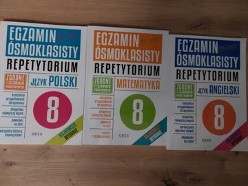 Egzamin ósmoklasisty Repetytorium 3 sztuki 