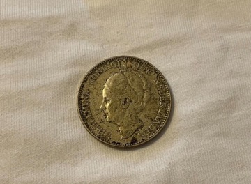 1 Gulden Niderlandy 1929 srebrna moneta 