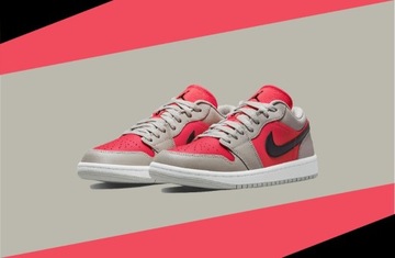 Nike Air Jordan 1 Low Light iron ore Siren red