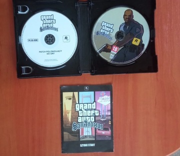 Gra GTA San Andreas PC BOX dwie płyty + książeczka