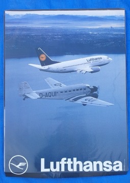 Druk artystyczny plakat fotografia Lufthansa