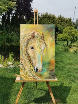 Obraz olejny "Koń" 