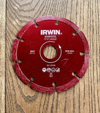 Tarcza do betonu Irwin 125x22,2 mm.