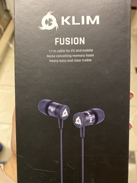 Słuchawki przewodowe klim Fusion
