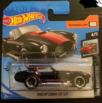 Hot Wheels SHELBY COBRA 427 black super malowanie