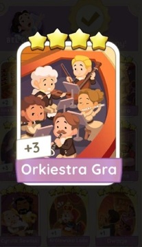 Karta Orkiestra gra MONOPOLY GO