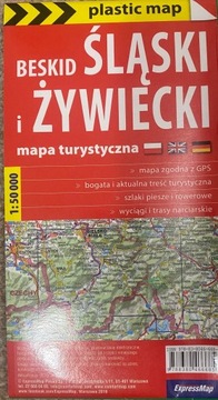 Mapa turystyczna Beskid Śląski i Żywiecki 1:50 000