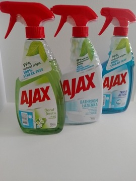 2xPłyn Ajax 0,5l oraz1xPlyn Ajax batroom
