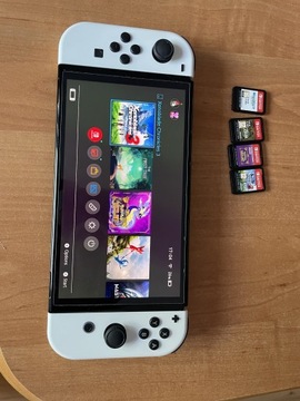 Nintendo Switch OLED white + gry