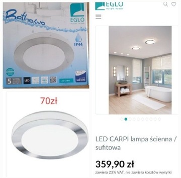 Plafon led Eglo Capri 