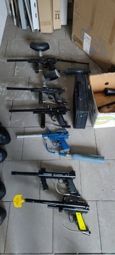 10x zestaw paintball, marker, butla, maska