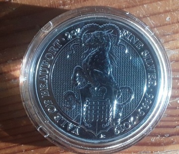 Srebrna moneta Yale of Beaufort 2oz
