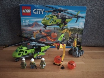 Lego City 60123 Volcano Supply Helicopter komplet