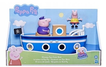 PEPPA  ŁÓDŹ DZIADKA + FIGURKA PEPPY - F3631