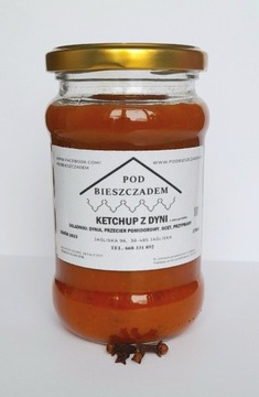 Ketchup z dyni z nutą goździka domowy 370 ml słoik