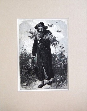 E.Andriolli z cyklu Meir Ezofowicz,drzew.sygn.1888