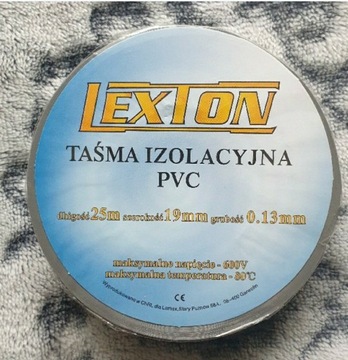 Taśma izolacyjna szara PVC 