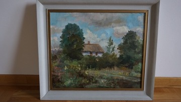 obraz olejny Witold Polański , Chata z okolic Lubl