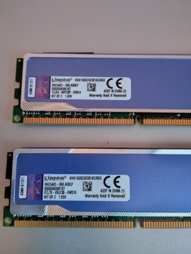 2x HyperX Blu, DDR3, 8 GB, 1600MHz, CL9 =16GB