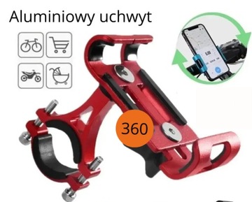 Aluminiowy uchwyt na telefon do rower hulajnoga 