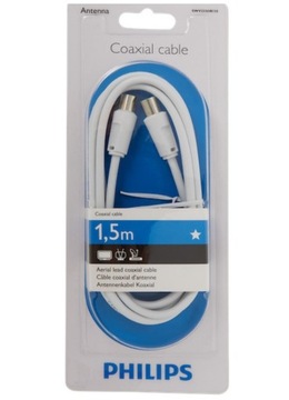 Kabel antenowy 1,5m coaxial Philips