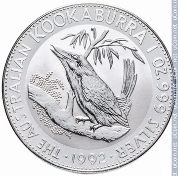 KOOKABURRA 1992 AUSTRALIA 1$ 1oz. 