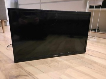 Manta LED TV 24" telewizor uszkodzony czarny