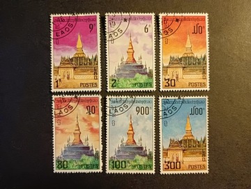 LAOS  - ARCHITEKTURA - PAGODY - 6 Euro