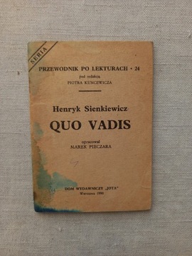 Książka Quo vadis H. Sienkiewicz