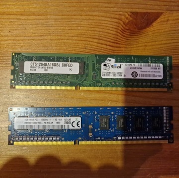 RAM 4GB 1Rx8 -PC3 x 2