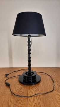 Lampa stołowa biurowa z części- loft- czarna 