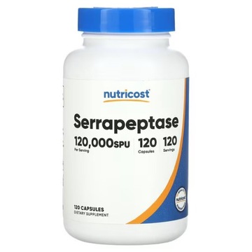 Nutricost Serrapeptaza 120,000 SPU 120 kaps.