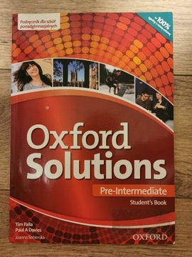 Oxford Solutions Pre-Intermediate Podręcznik