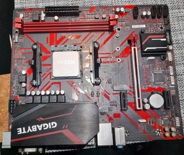 Płyta  Gigabyte B450M Gaming + AMD Ryzen R5 5500 