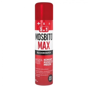 Mosbito Max spray 90ml komary kleszcze DEET 25%