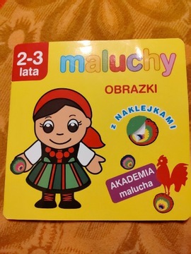 Akademia malucha obrazki z naklejkami 2-3 lata