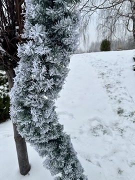 Girlanda 200 cm śnieżona, ośnieżona