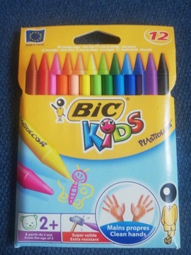 Kredki świecowe BIC 12 sztuk NOWE