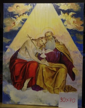 obraz "święta trójca" olej na płótnie 90x70