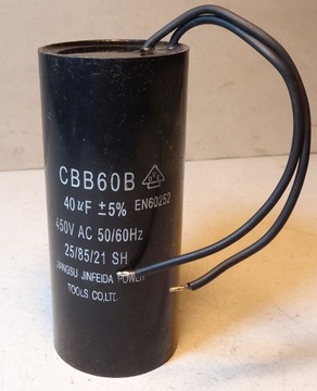 Kondensator CBB60B 40uF 450V AC