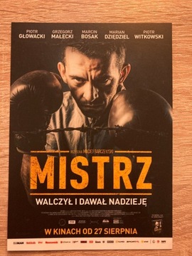 Mistrz - ulotka z kina