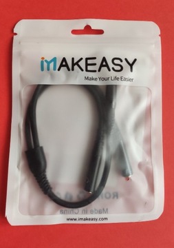 IMAKEASY -rozdzielacz słuchawek mikrofonu MiniJack