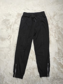 Joggery damskie czarne,  spodnie Sinsay S 36