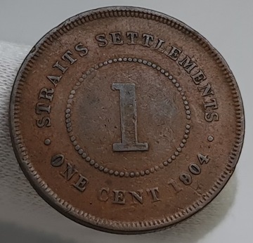 STRAITS SETTLEMENTS 1 CENT 1904